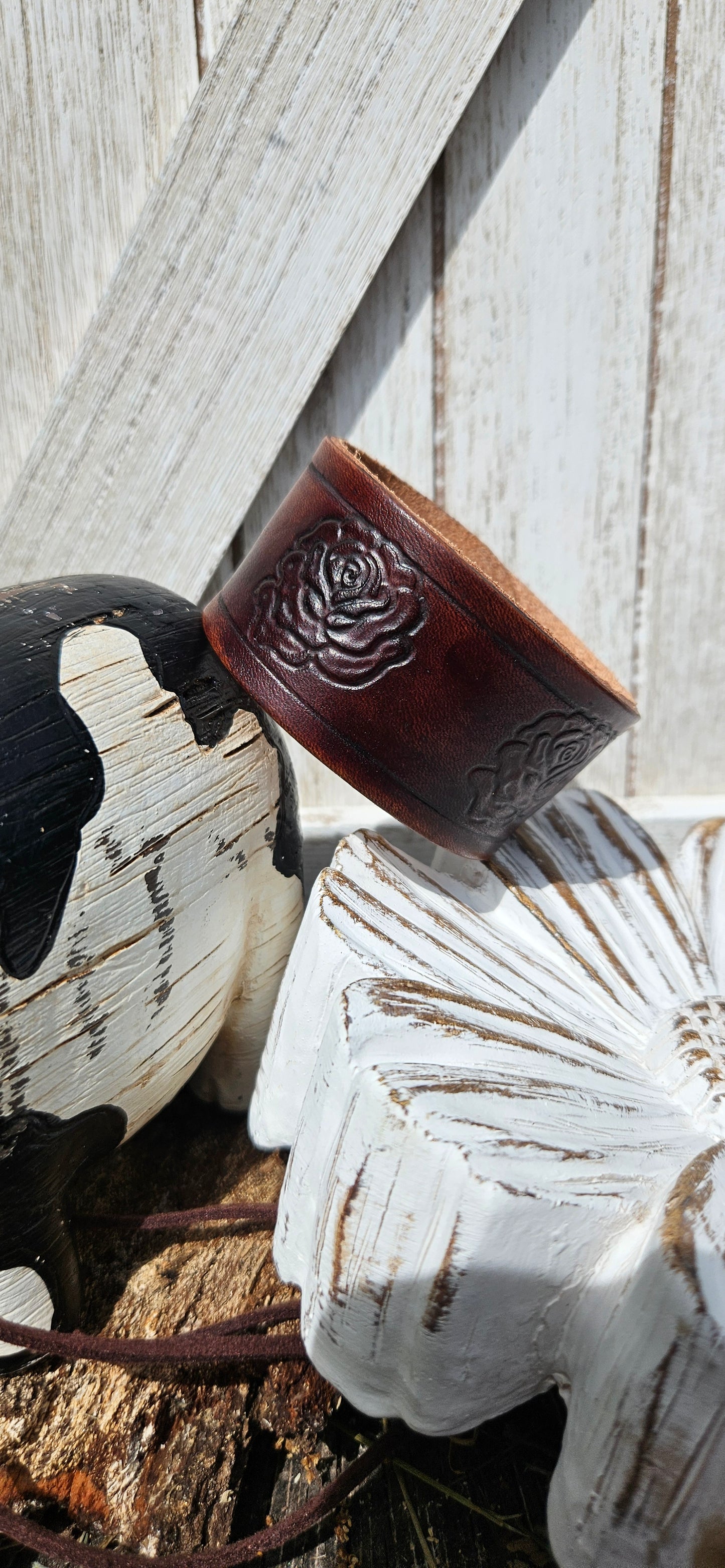 Leather cuff bracelet